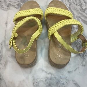 Cat & Jack Yellow Braided Sandals